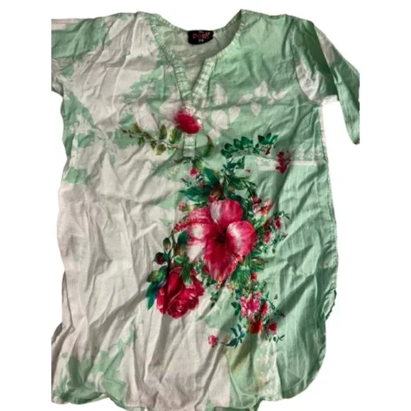 New Girls Cotton Kurta Tunic - Picture 2 of 5